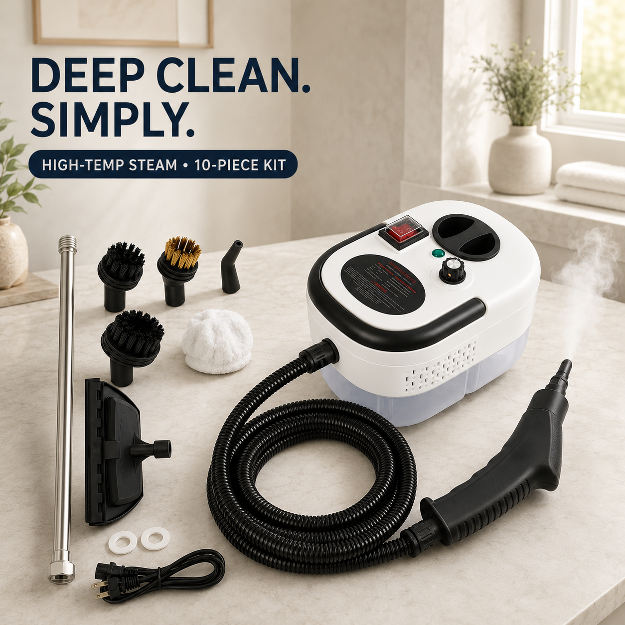 Bare Steam — High-Temp Handheld Steam Cleaner