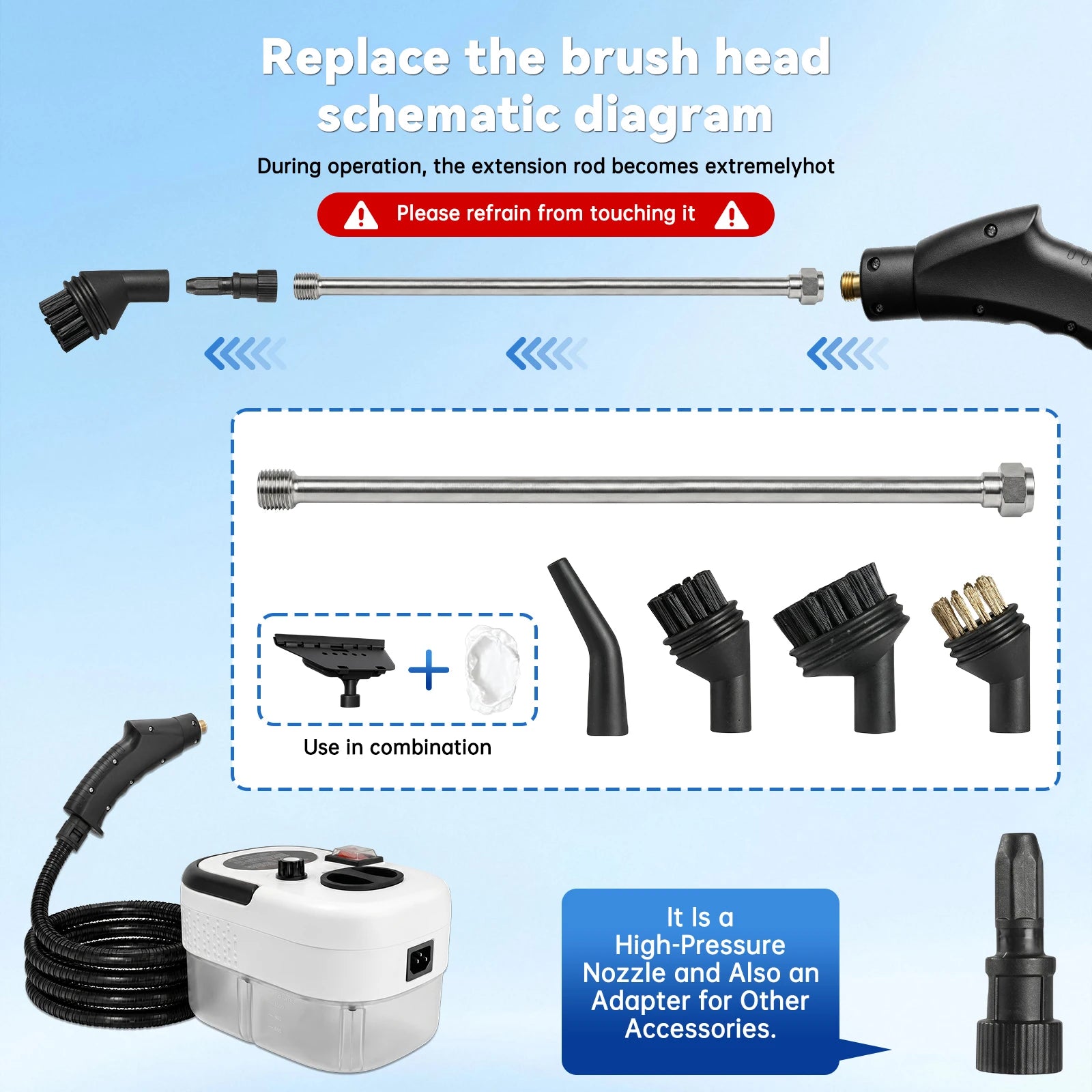 Bare Steam — High-Temp Handheld Steam Cleaner