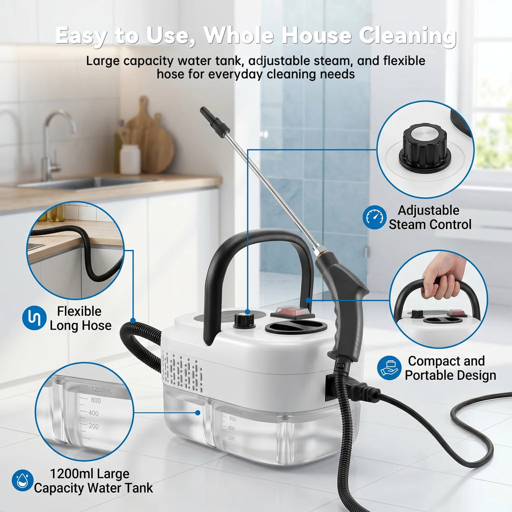 Bare Steam — High-Temp Handheld Steam Cleaner