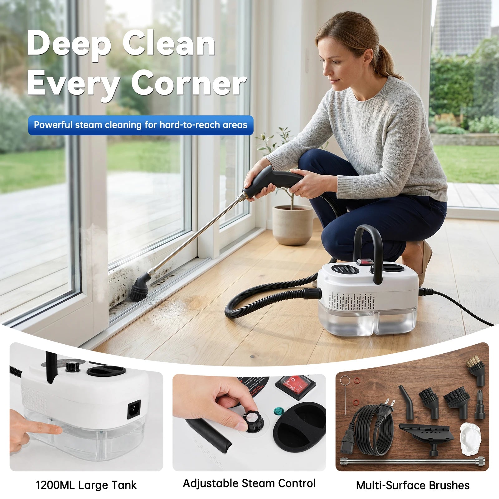 Bare Steam — High-Temp Handheld Steam Cleaner